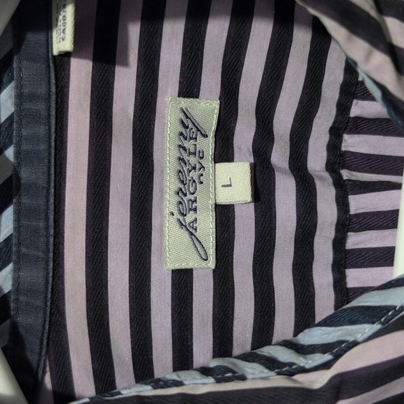 Jeremy Argyle NYC button down long sleeve shirt size large great condition ! - Picture 2 of 16
